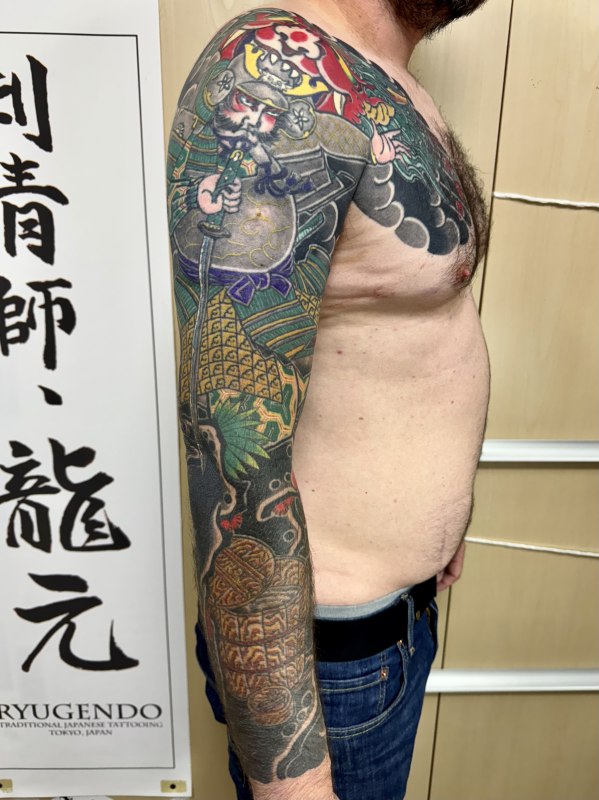 Minamoto no Yorimitsu (Raiko) slaying Shuten-Dôji in Mt. Ooeyama